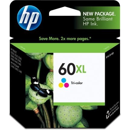 HP 60XL (CC644WN) Original Inkjet Ink Cartridge - Cyan, Magenta, Yellow - 1 Each